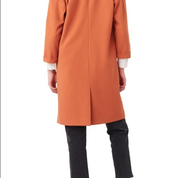 Mango Straight-cut Coat Orange - Picture 5 of 7